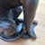 Brown Vintage Hand Carved Sculpture of Seated Greyhound or Whippet For Sale - Image 8 of 12