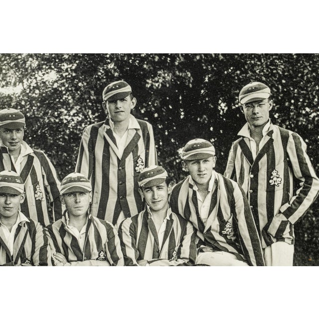 1920s Classic Framed Photograph English Cricket Sports Team Uniform Portrait Wall Home Decor For Sale In New York - Image 6 of 13