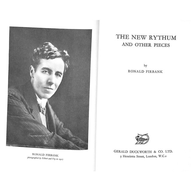 Traditional "The New Rythum and Other Pieces" 1962 Firbank, Ronald For Sale - Image 3 of 9