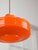 Mid-Century Italian Orange Glass & Brass Pendant Lamp For Sale - Image 15 of 17