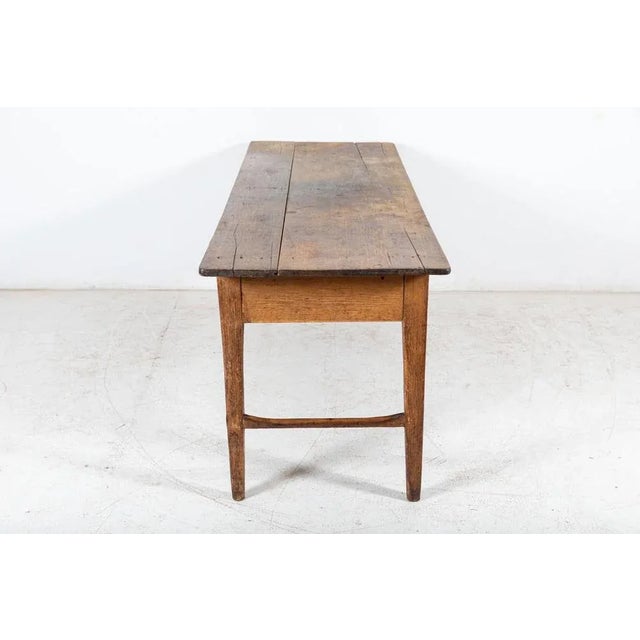 Large 19th Century English Vernacular 2 Plank Work Table For Sale - Image 3 of 17