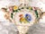 Cream Dresden Footed Bowl With Angels and Three Dimensional Flowers For Sale - Image 8 of 18