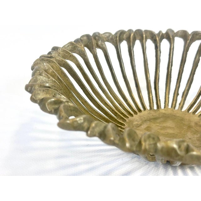 Vintage Brass Fruit Bowl from Klosterneuburger Kunstwerk, 1950s For Sale - Image 11 of 12
