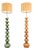 Vintage Ceramic Bubble Floor Lamps by Kaiser Leuchten from Kaiser-Leuchten, 1960, Set of 2 For Sale