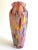Contemporary Vintage 1980's Post Modern Abstract Hand Blown Studio Art Glass Multicolor Tall Flower Vase For Sale - Image 3 of 13