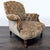 Vintage Victorian Tufted Velvet Lounge Chair With Carved Wooden Accents For Sale - Image 10 of 10