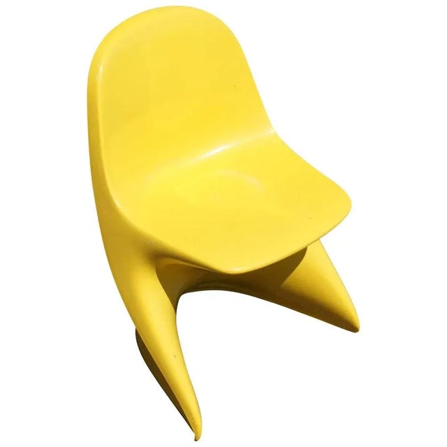 Yellow Alexander Begge Casalino Yellow Stacking Children's Chair For Sale - Image 8 of 8
