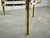 Gold Italian Round Brass and Glass Coffee Table, 1970s For Sale - Image 8 of 11