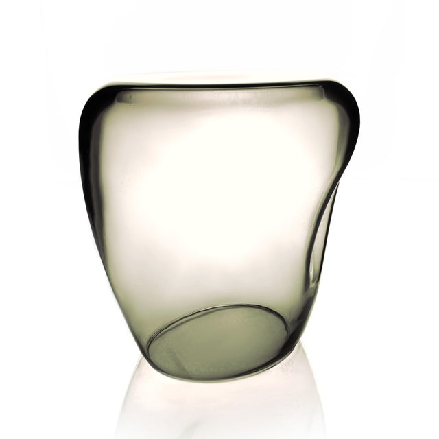 Gray Isola Fumè Side Table in Murano Blown Glass from Kanz For Sale - Image 8 of 8