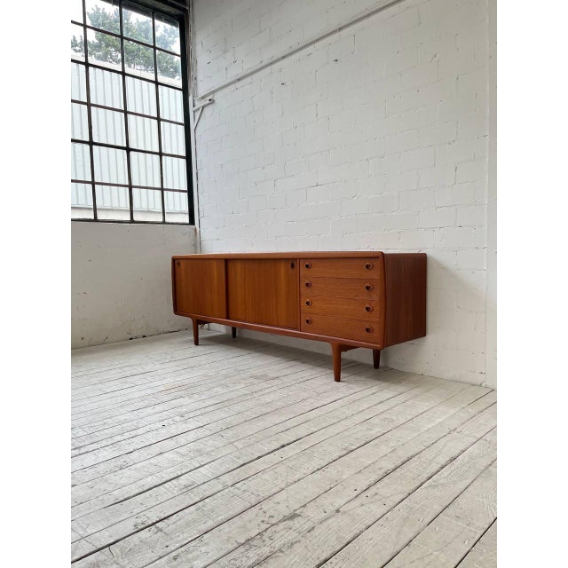 Vintage Teak Sideboard from H.P. Hansen For Sale - Image 5 of 13