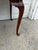 Vintage Bassett Queen Anne Style Cherry Wood Console Table With Cabriole Legs and Brass Hardware For Sale In New York - Image 6 of 12