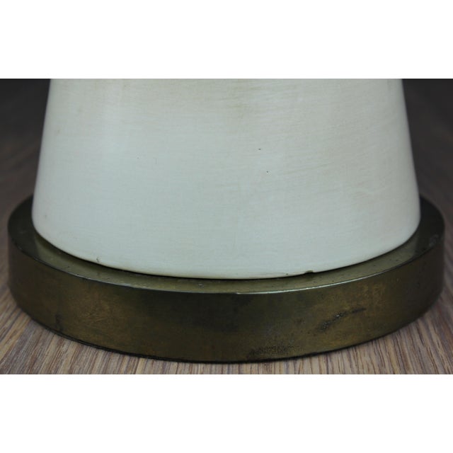1980s Ceramic Ginger Jar & Brass Table Lamp by Chapman For Sale - Image 12 of 12