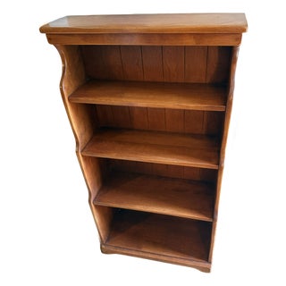 Mid 20th Century Cushman Russet Solid Maple Open Bookcase No. 3-77 Mid-Century For Sale