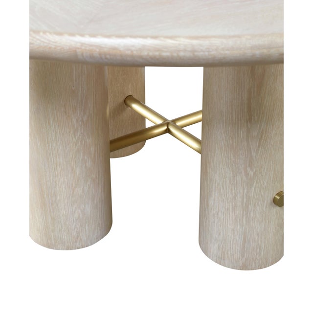 Transitional Century Furniture Cadence Round Dining Table - Sand For Sale - Image 3 of 5
