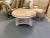 Vintage French Neoclassical Rose Tarlow Style Marble and Wood Coffee Table For Sale - Image 9 of 9
