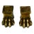 Antique French Empire Brass Claw Feet Ormolu For Sale