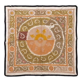 Decorative Tashkent Suzani Tablecloth For Sale