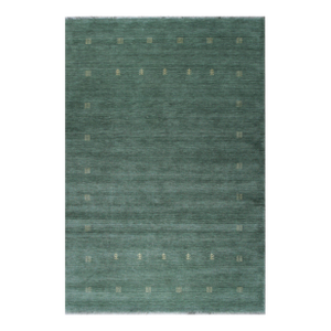 10x14 Laine Amara Green Minimalist Modern Handmade Wool Carpet Rug