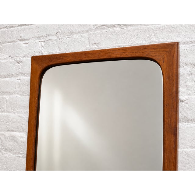 Aksel Kjersgaard Mid Century Modern Danish Teak Mirror by Aksel Kjersgaard For Sale - Image 4 of 8
