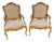 Nice Pair French Style Armchairs or Fauteuils For Sale