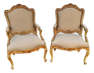 Nice Pair French Style Armchairs or Fauteuils