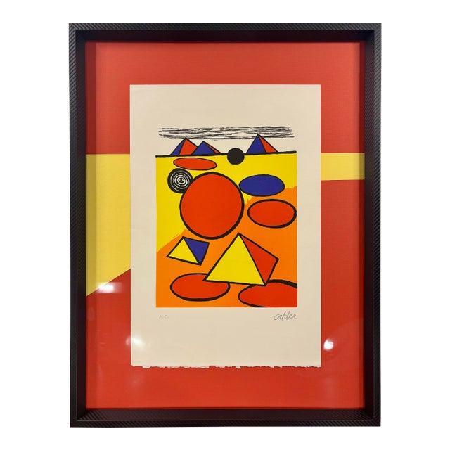 Alexander Calder Lithograph, Hommage À San Lazzaro, 1975 For Sale