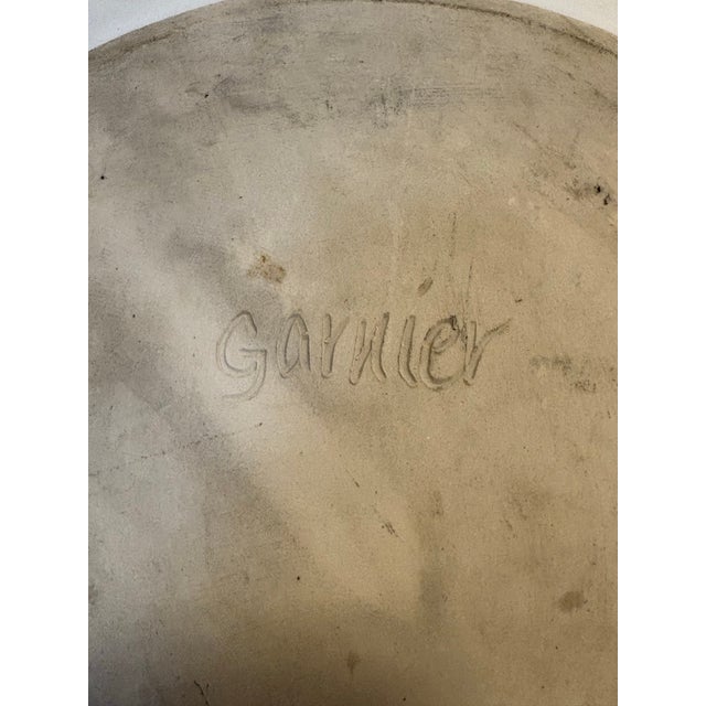Mid 20th Century Mid-Century Modern Jacques Garnier Large Iridescent Platter, Signed For Sale - Image 9 of 10