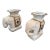 Pair of Vintage Chinese Export Glazed Ceramic Elephant Garden Stools For Sale