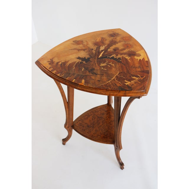 Antique French Art Nouveau Side Table by Emile Galle, 1900 For Sale - Image 10 of 15
