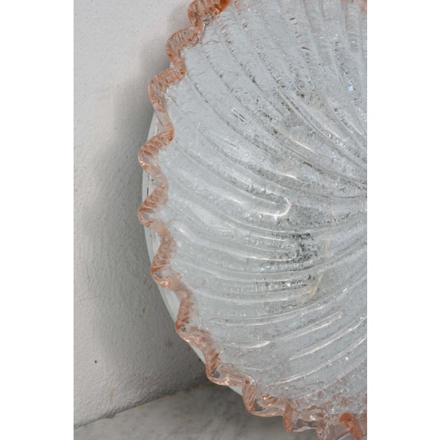 Glass 1970 Italian Lady Pink Murano Glass Ceiling Fixture, Murano For Sale - Image 7 of 12