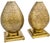Moroccan Vintage Hand-Engraved Moroccan Brass Table Lamps - Set of 2 For Sale - Image 3 of 9