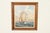 A beautiful oil painting on canvas of a seascape scene with clipper ship in carved giltwood frame Originally painted by...