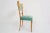 Mid-Century Modern Italian Lemon Wood and Celadon Velvet Dining Chair by Silvio Cavatorta, 1950s For Sale - Image 3 of 7