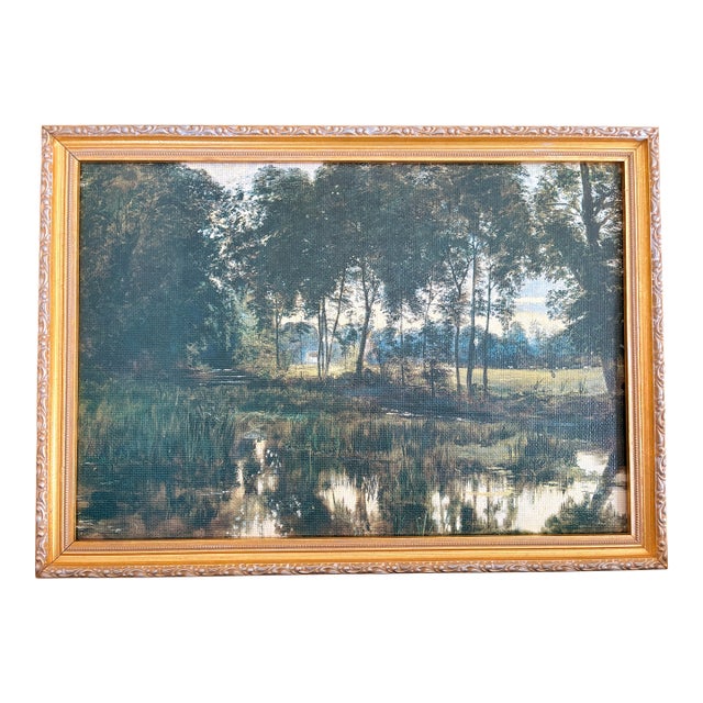 1980s National Gallery of Ireland Rye Water County Kildare by William Davis Irish Landscape For Sale