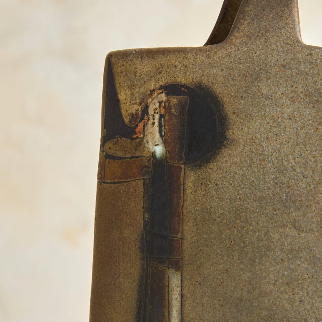 Italian FArte Textured Ceramic Vase, 1960s For Sale In Chicago - Image 6 of 11