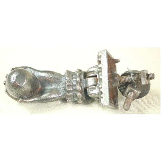 Mid 19th Century Mid 19th Century French Napoleon III Cast Iron Door Knocker For Sale - Image 5 of 5