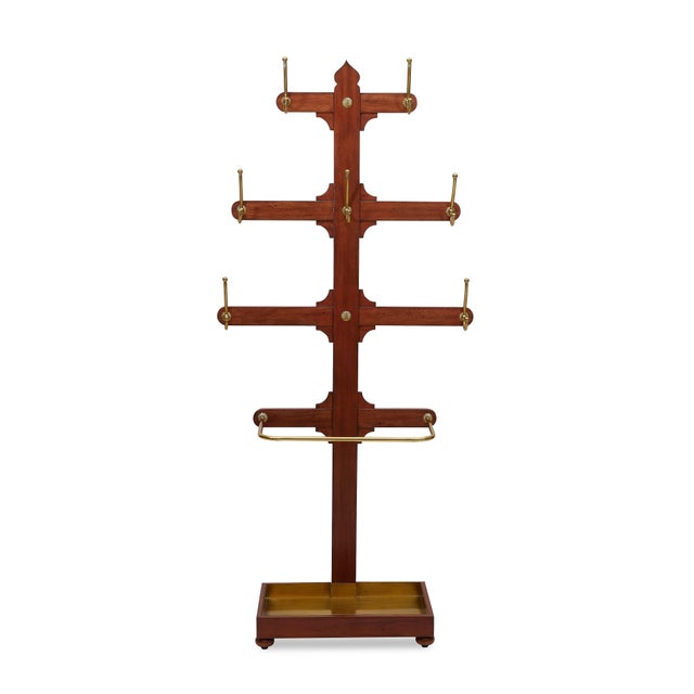 Wood Bunny Williams Home Reynolds Coat Rack For Sale - Image 7 of 7