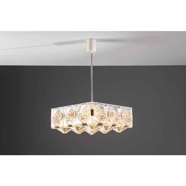 Vintage Pendant Light by Jaroslav Bejvl for Kamenický Šenov, 1960s For Sale - Image 6 of 18