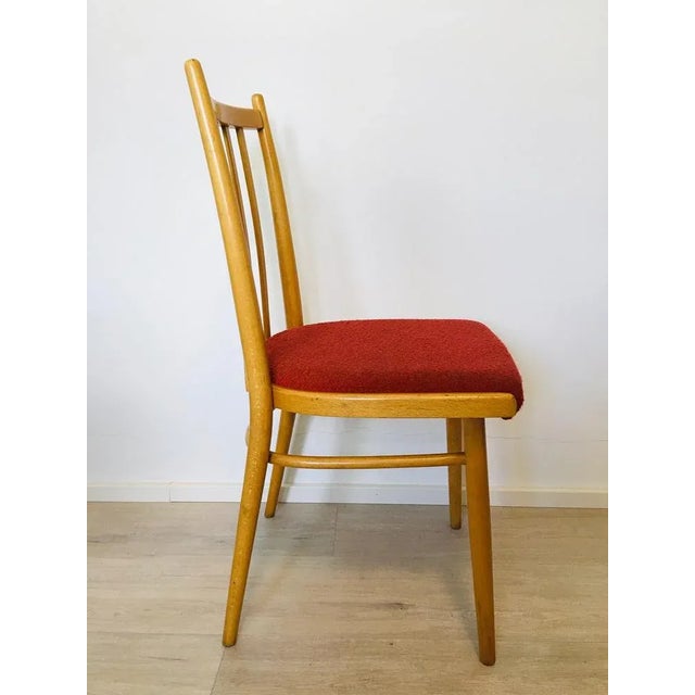 Set of Mid-Century Czech Light Blue Dining Chairs from TON For Sale - Image 13 of 16