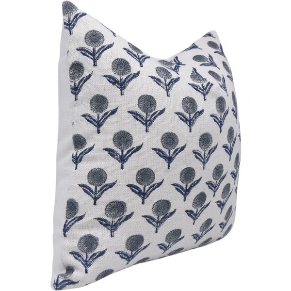 Add a burst of handcrafted charm to your home with Fabdivine’s Genda Pushp block print cushion cover. Made from off white...