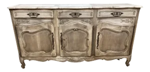 Vintage French Louis XV Style Bleached Buffet