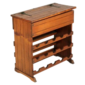 Italian Tavern Cabinet with Bottle Rack, 1960s