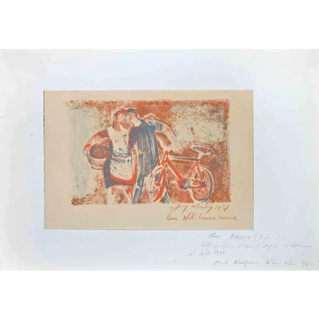 Guy Krohg, Bon Noisy, Bench Annuals, Original Lithograph, 1957 For Sale - Image 3 of 3