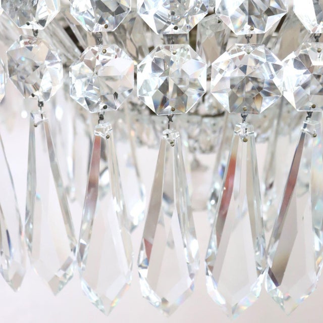Chandeliers with Large Crystal Drops, Set of 3 For Sale - Image 10 of 18
