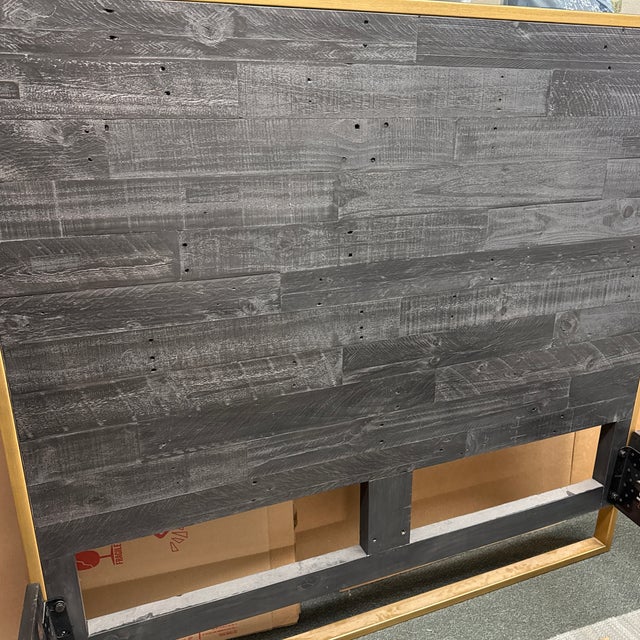 Queen Size Zin Home Elle Brass Bed Frame For Sale - Image 12 of 12