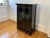 Chinese Antique Chinese Ming Style Two-Door Small Black Lacquered Cupboard Cabinet For Sale - Image 3 of 10