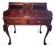 Solid Mahogany Repro. Chippendale Escritoire Secretary Desk Talon & Ball For Sale