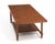 1960s Walnut Mid Century Checkerboard Coffee Table Brass Cap Feet After Carl Axel Acking For Sale - Image 5 of 13