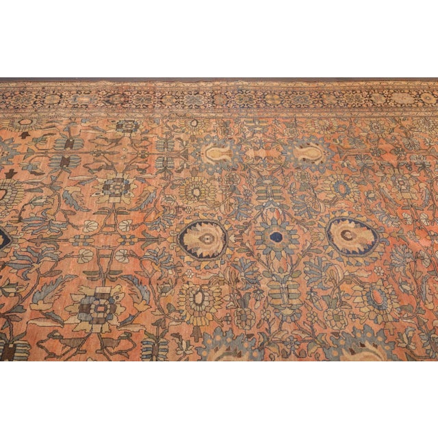 Antique Persian Malayer Rug 8'11'' X 11'5'' For Sale In New York - Image 6 of 10