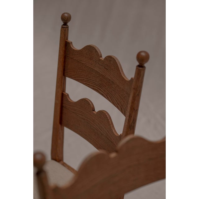 Mid-Century French Side Chairs in the manner of Charles Dudouyt, 1960s, Set of 2 For Sale - Image 3 of 10